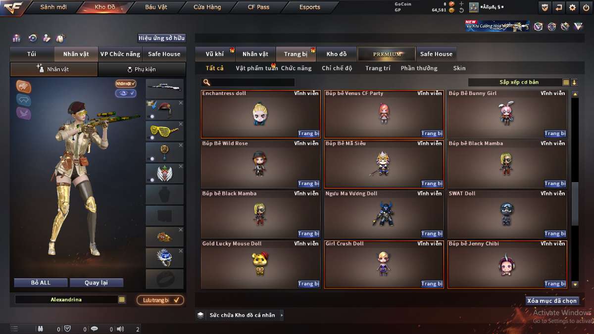 shop acc cf uy tin gia re